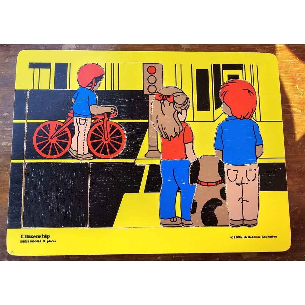 Vintage Britehouse Citizenship Educational Wood Puzzles Vintage‎ 1998